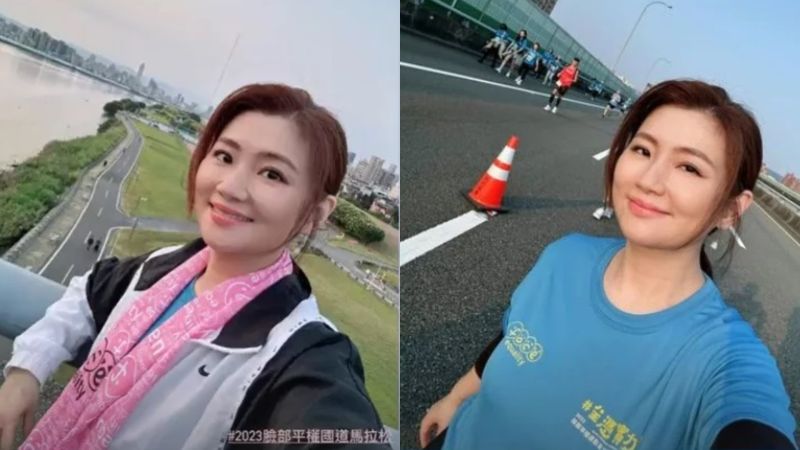 ▲Selina挺孕肚跑完3K馬拉松。（圖／翻攝自Selina IG）