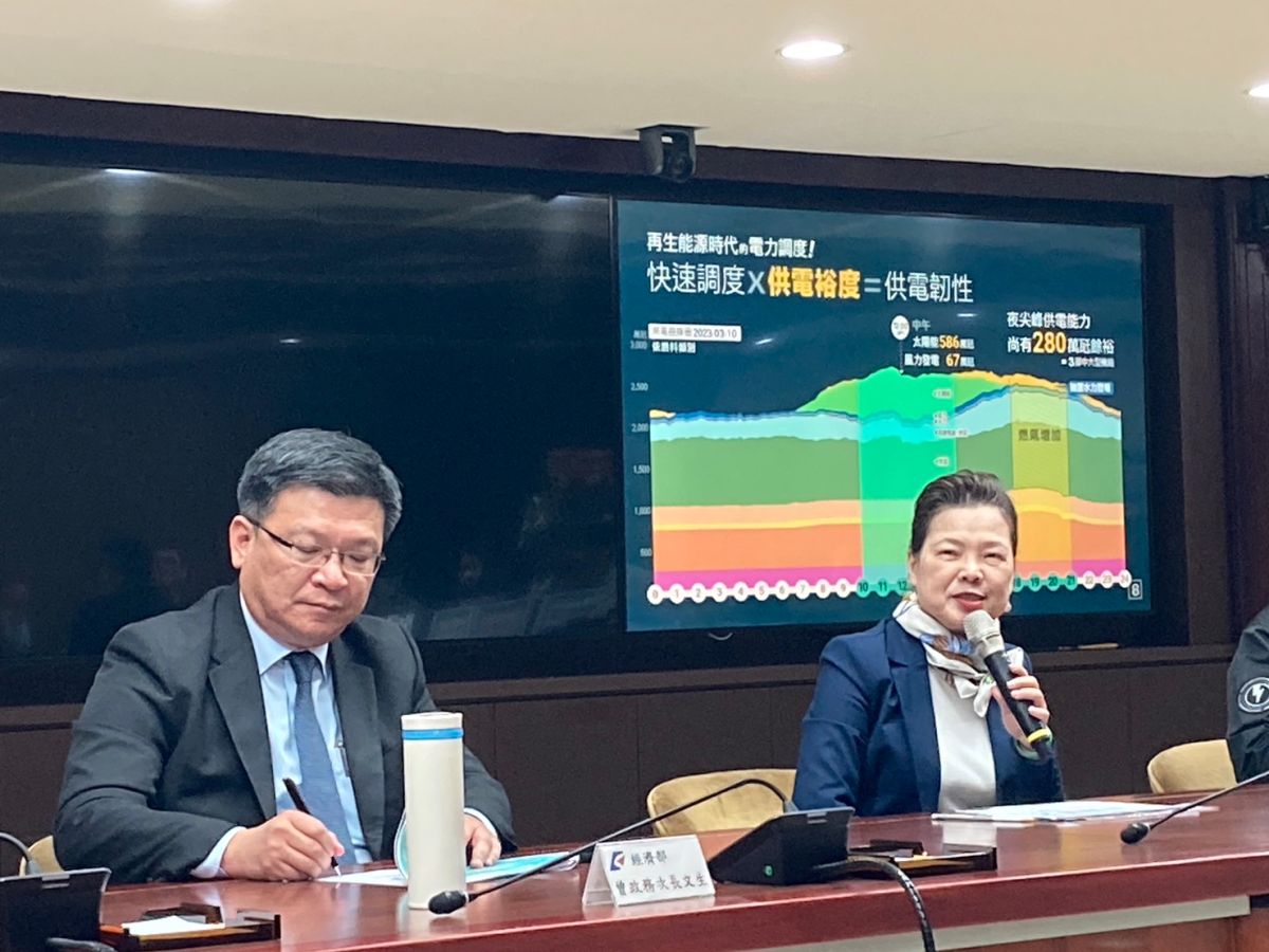 ▲核二廠2號機明（14）日即將除役，對此，經濟部長王美花今（13）日親上火線說明延役、電價等爭議性問題。（圖／記者鄭妤安攝）