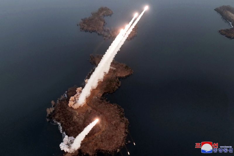 ▲南韓軍方報導，北韓朝向朝鮮半島西部海域發射了數枚巡弋飛彈。資料照。（圖／美聯社／達志影像）