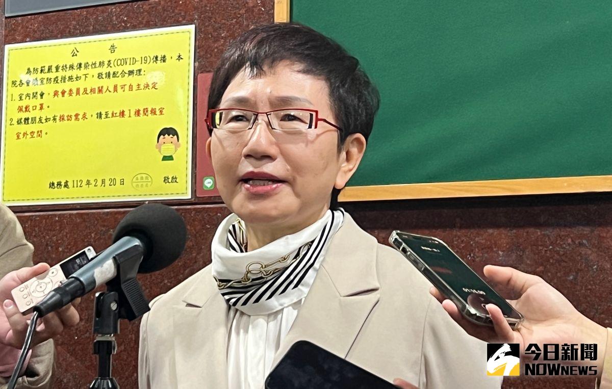 ▲財政部長莊翠雲今（15）日赴立法院財委會業務報告，並在會前受訪強調國安基金續在盤內。（圖／記者顏真真攝）