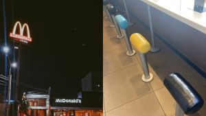 日本麥當勞出現「T型座椅」！網見設計戰翻：根本在趕客

