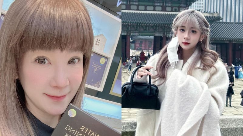 ▲袁惟仁女兒袁融(右)外型超像洋娃娃,被封為「最美星二代」,但陸元琪(左)相當不喜歡,只希望孩子們平凡當個普通人就好。(圖/翻攝陸元琪臉書、袁融IG)