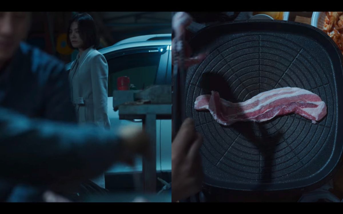 ▲宋慧喬在《黑暗榮耀》中，因被電棒燙燒皮膚霸凌，從此害怕烤肉聲。（圖／Netflix）