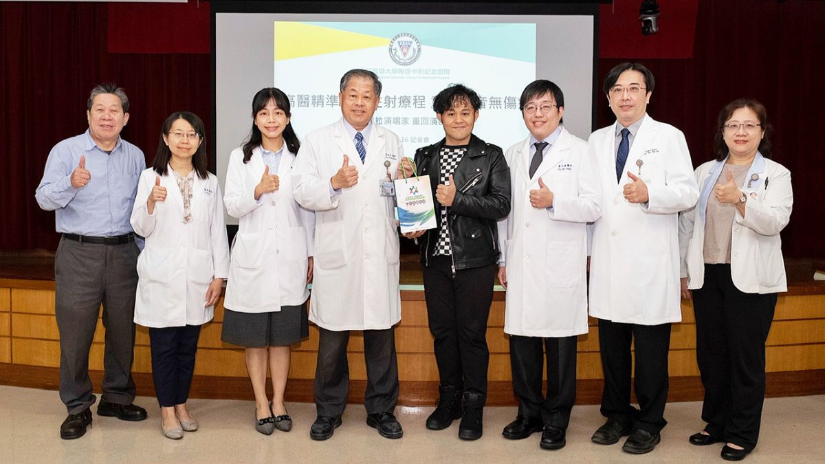 ▲高醫耳鼻喉部團隊精準聲帶注射療程，助演唱家找回美聲重返舞台。（圖／高醫提供）