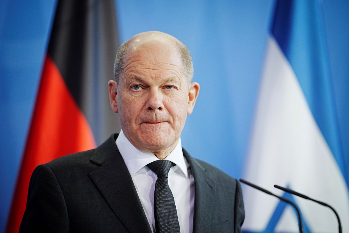 ▲德國總理蕭茲接受媒體專訪時對中國提出警告，強調「絕不能為改變台灣現狀而動武」。（圖／美聯社／達志影像）