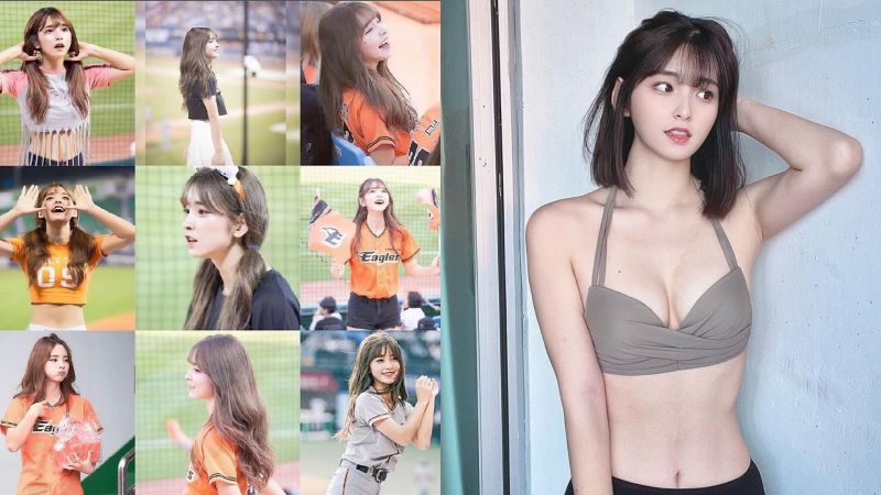 ▲李河潤神似IU的甜美臉蛋，外型也相當出色，曾被樂天桃猿簽下，背號為92號。（圖／翻攝李河潤IG）