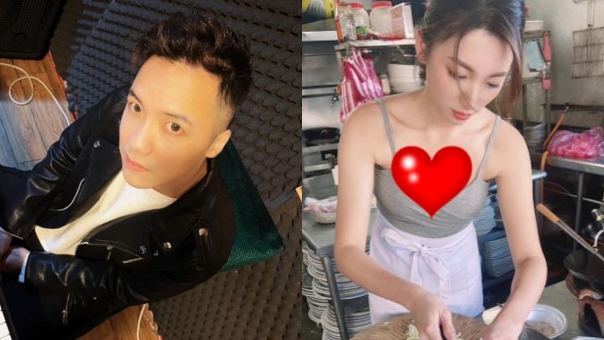 ▲炒飯妹（右）遭爆是前暗黑導演圤智雨（左）一手策畫的。對此，圤智雨也鬆口認了兩人的關係，也大讚對方非常努力。（圖／翻攝圤智雨、林彤FB）