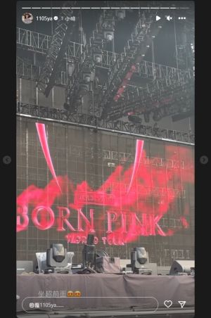 ▲元元興奮PO出看到BLACKPINK彩排的畫面,位置視野超級好,讓人相當羨慕。(圖/翻攝元元IG) ▲元元興奮PO出看到BLACKPINK彩排的畫面,位置視野超級好,讓人相當羨慕。(圖/翻攝元元IG)