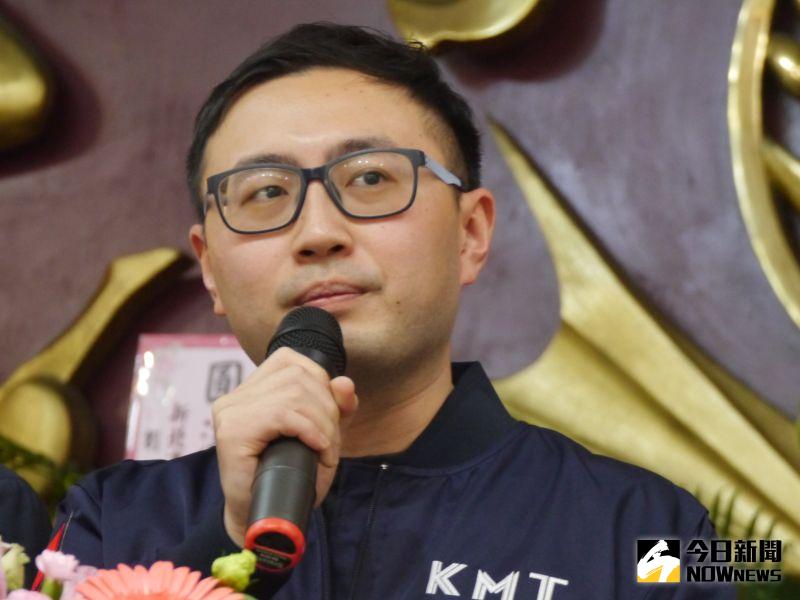 ▲國民黨新北市議會黨團交接典禮，連任的黨團書記長廖先翔表示國民黨的年輕議員可以接下重任。（圖 ／記者吳嘉億攝，2023.03.20）