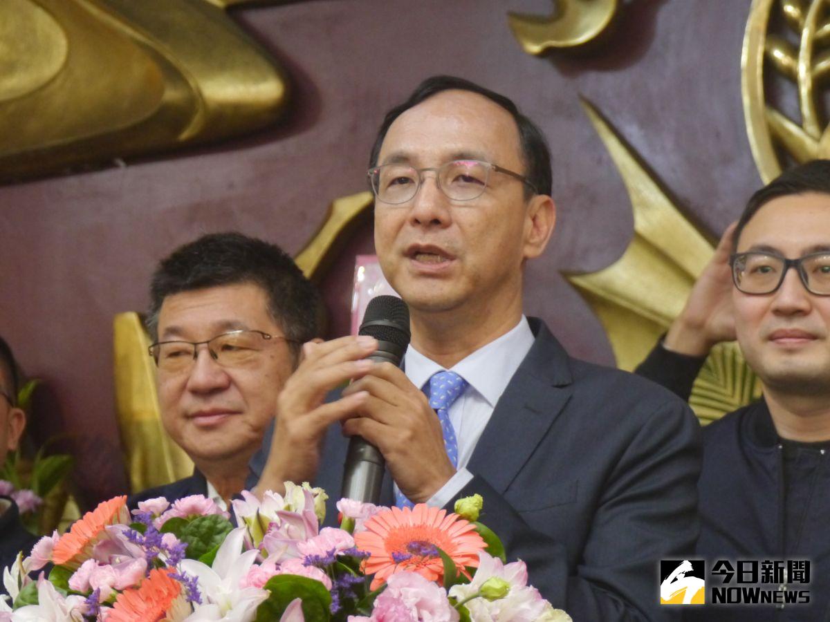 ▲外界預估藍營最快4月就會徵召侯友宜，對此，朱立倫則表示，他們要配合主要候選人整體戰略的布局，但整個時程一定不會比過去來得晚。（圖 ／記者吳嘉億攝）