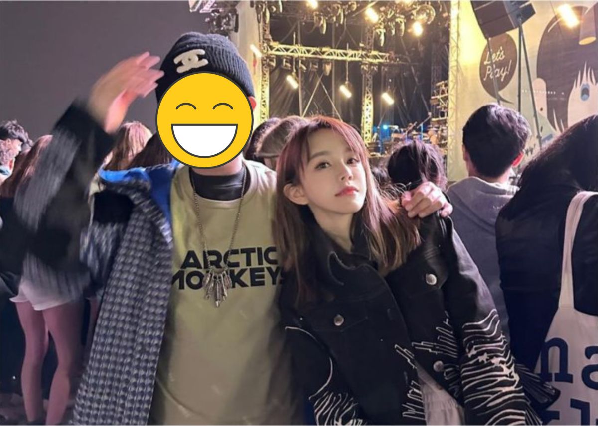 ▲崔咪（右）的老公（左）疑賣BLACKPINK黃牛票。（圖／崔咪IG）