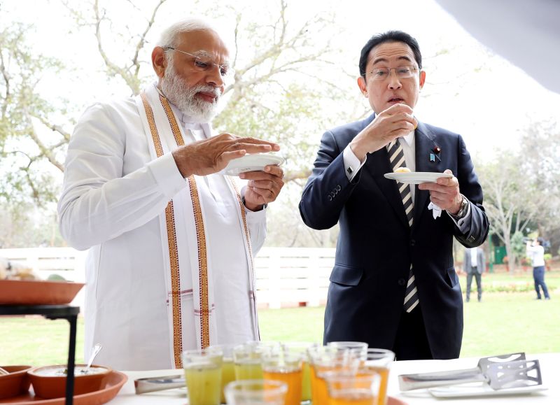 ▲日本首相岸田文雄到訪印度，並宣布一項針對自由開放印太地區的廣泛新計畫。（圖／美聯社／達志影像）