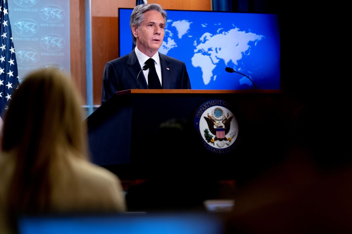 ▲美國國務卿布林肯（Antony Blinken）公布國務院2022年度人權報告。（圖／美聯社／達志影像）