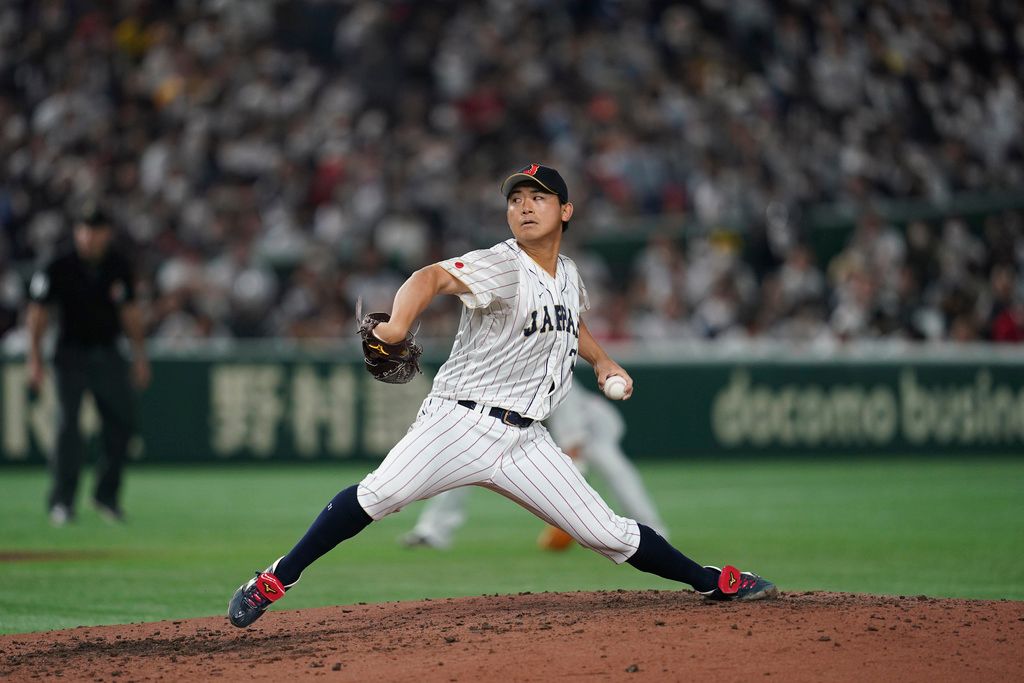 ▲日本隊推出日職橫濱DeNA海灣之星王牌左投今永昇太，擔綱明日與美國隊冠軍戰先發投手。（圖／美聯社／達志影像）