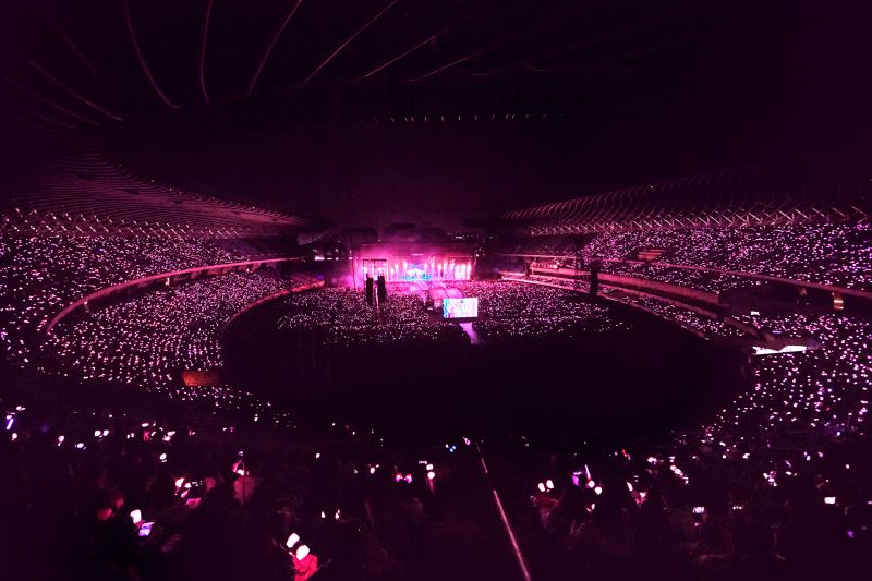 ▲南韓人氣女團BLACKPINK連續2天在高雄世運主場館開唱，總共吸引約9萬人到現場支持。（圖／YG Entertainment）
