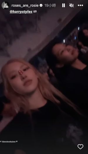 ▲BLACKPINK成員Rosé和Jennie一到韓國，竟立刻轉變為粉絲衝去追星，觀賞英國歌手哈利史泰爾斯（Harry Styles）的演唱會。（圖／翻攝自IG＠roses_are_rosie）