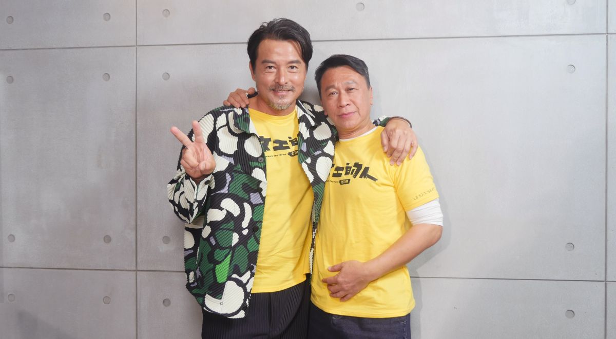 ▲李銘順（左）高空拍戲腳軟，右為游安順（右）。（圖／MOMOTV提供）