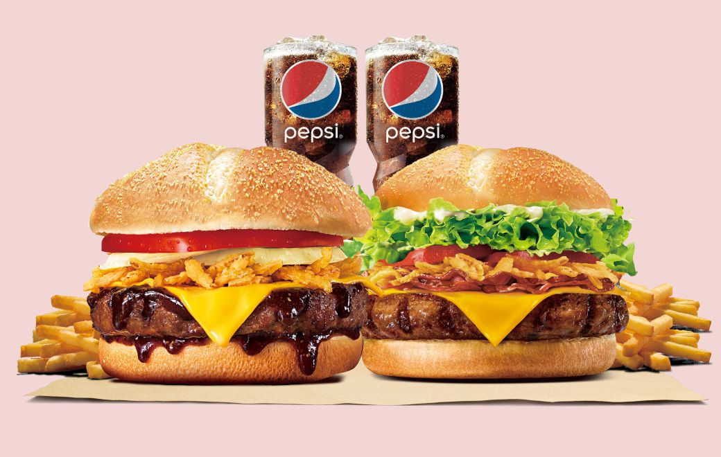 ▲漢堡王最新「江湖救急優惠券」，爽吃65天折扣到5/31，現省1999元！4款「買1送1」，雞塊相當於「買4送4」；8種銅板點心百元有找；個人超省餐99元起，雙人激省餐最低168元起。（圖／台灣漢堡王提供）