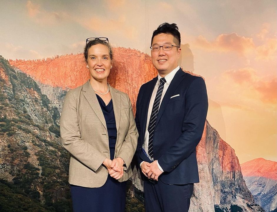 ▲內政部發言人林昆鋒獲AIT推薦，參加2023年美國國務院主導的美國領袖人才培訓計畫，拜訪美國務院、國防部及國土安全部等單位。（圖／翻攝林昆鋒臉書）