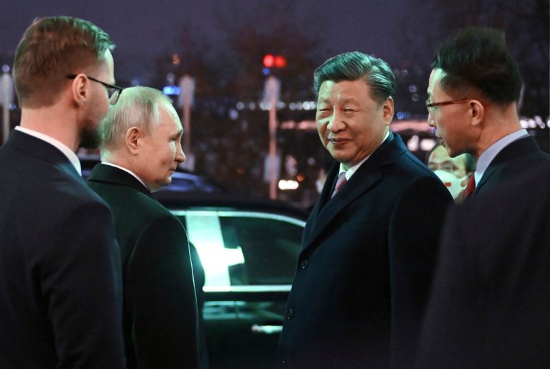 ▲中國國家主席習近平與俄羅斯總統蒲亭會晤。（圖／美聯社／達志影像）