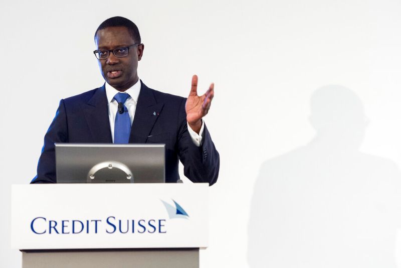 ▲瑞士信貸銀行CEO譚天忠(Tidjane Thiam)涉入間諜醜聞黯淡下台。(圖/美聯社/達志影像)