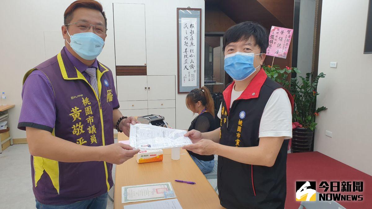 ▲黃敬平強調相信黨內初選會以公平、公開、公正的氛圍進行，大家君子之爭，黨部提名戰力最強，最受支持的黨員投入立委選舉。（圖／記者李春台攝，2023.03.22）