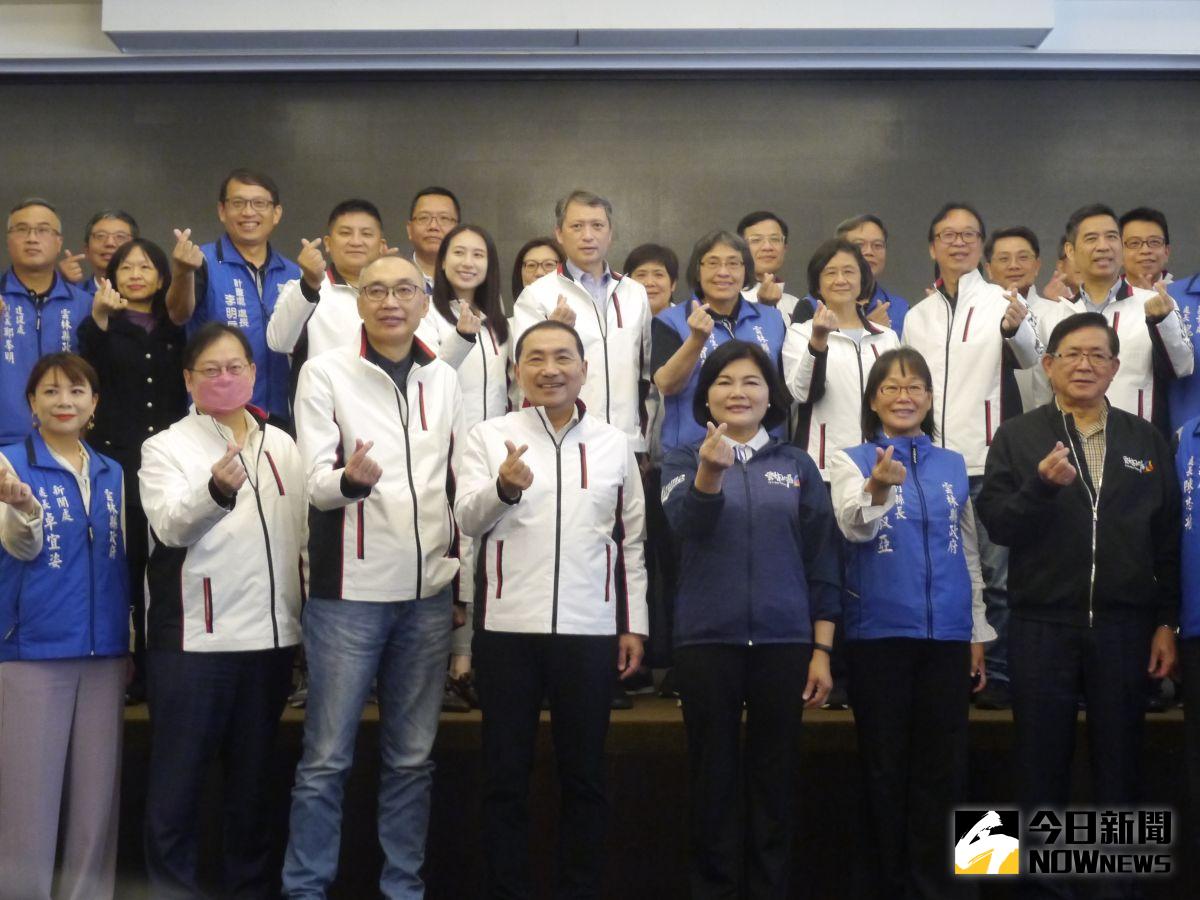 ▲侯友宜、張麗善同框合體，出席兩縣市智慧城市推動成果交流。（圖 ／記者吳嘉億攝，2023.03.22）