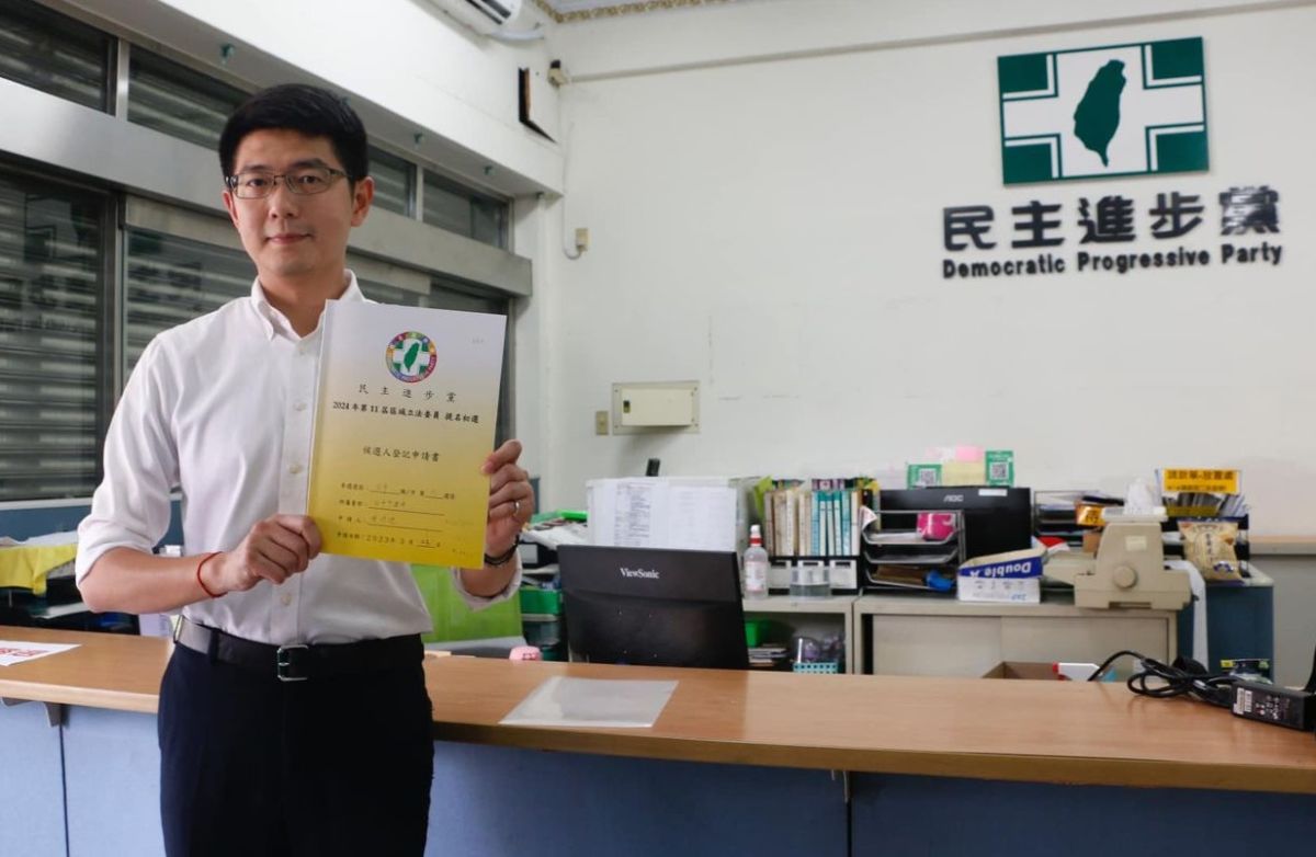 ▲無黨籍立委黃國書的子弟兵黃守達，將挑戰民進黨內中6選區初選。（圖／翻攝黃守達臉書，2023.03.23）