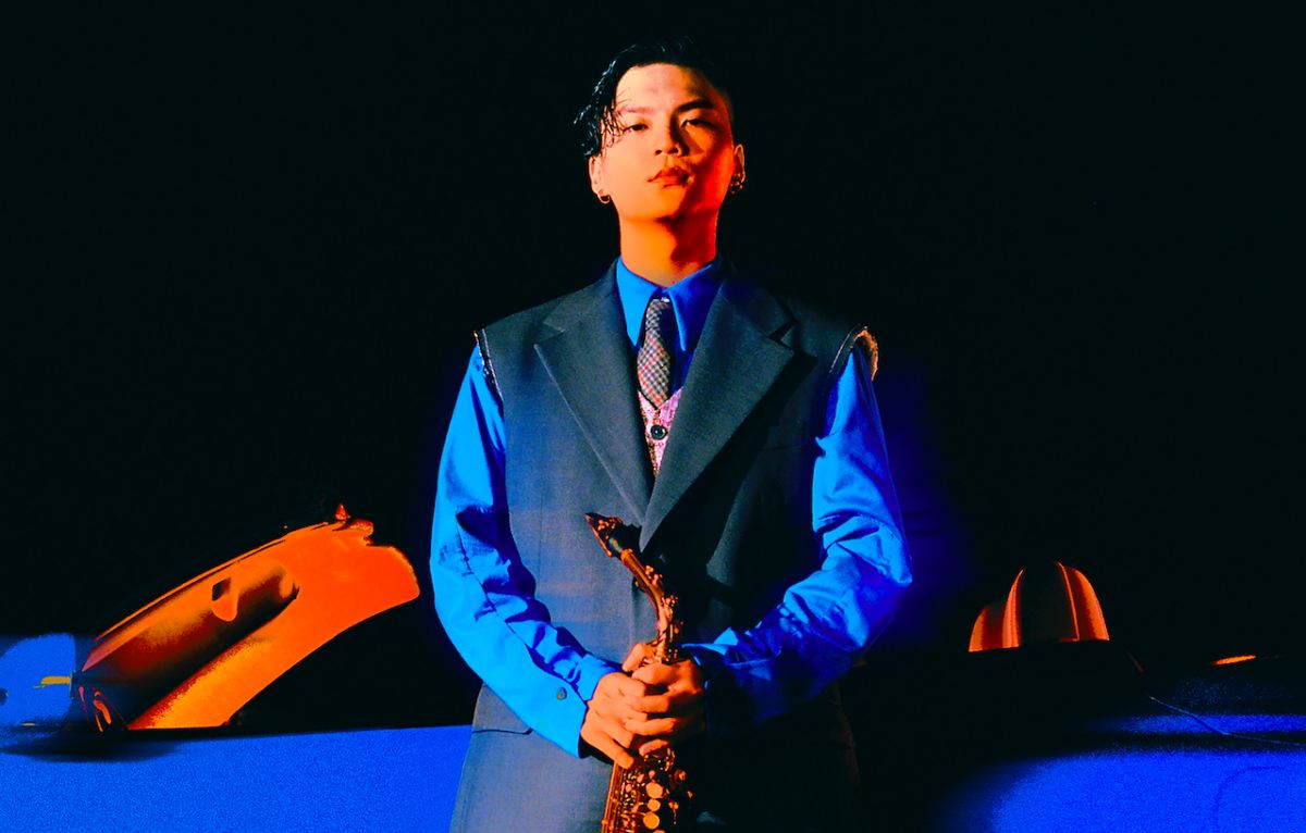 ▲黃浩庭與爸爸袁小迪日前上白冰冰的節目。（圖／夕陽音樂提供）