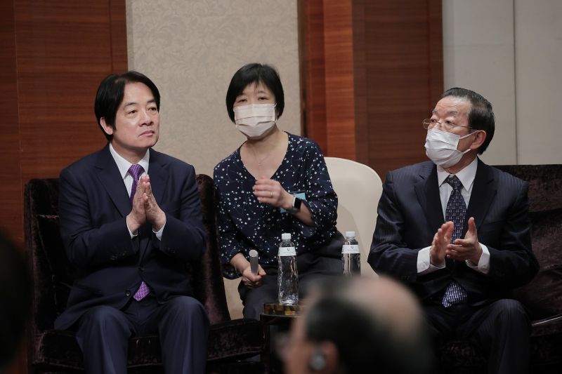 ▲賴清德、謝長廷出席「台灣與日本-建構世界和平共同體」研討會。(圖/總統府提供)