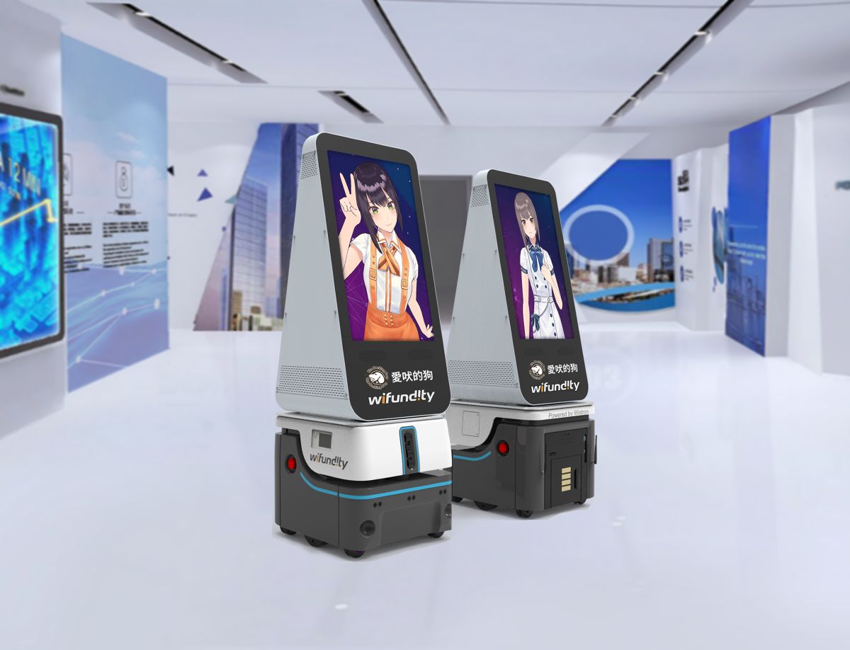 ▲緯創資通旗下Wifundity與愛吠的狗聯手打造了全台首創的人工智慧客服方案，結合了AI技術、自主移動機器人和ChatGPT。（圖／愛吠的狗提供）