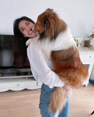▲瑤瑤透露愛犬竟然從19公斤暴增到25公斤。（圖／翻攝自瑤瑤黃喬歆FB）