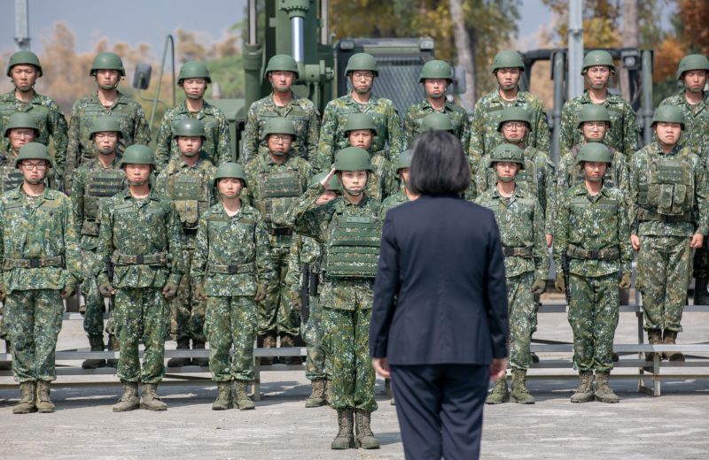 ▲蔡英文赴嘉義視導陸軍52工兵群。(圖/總統府提供)