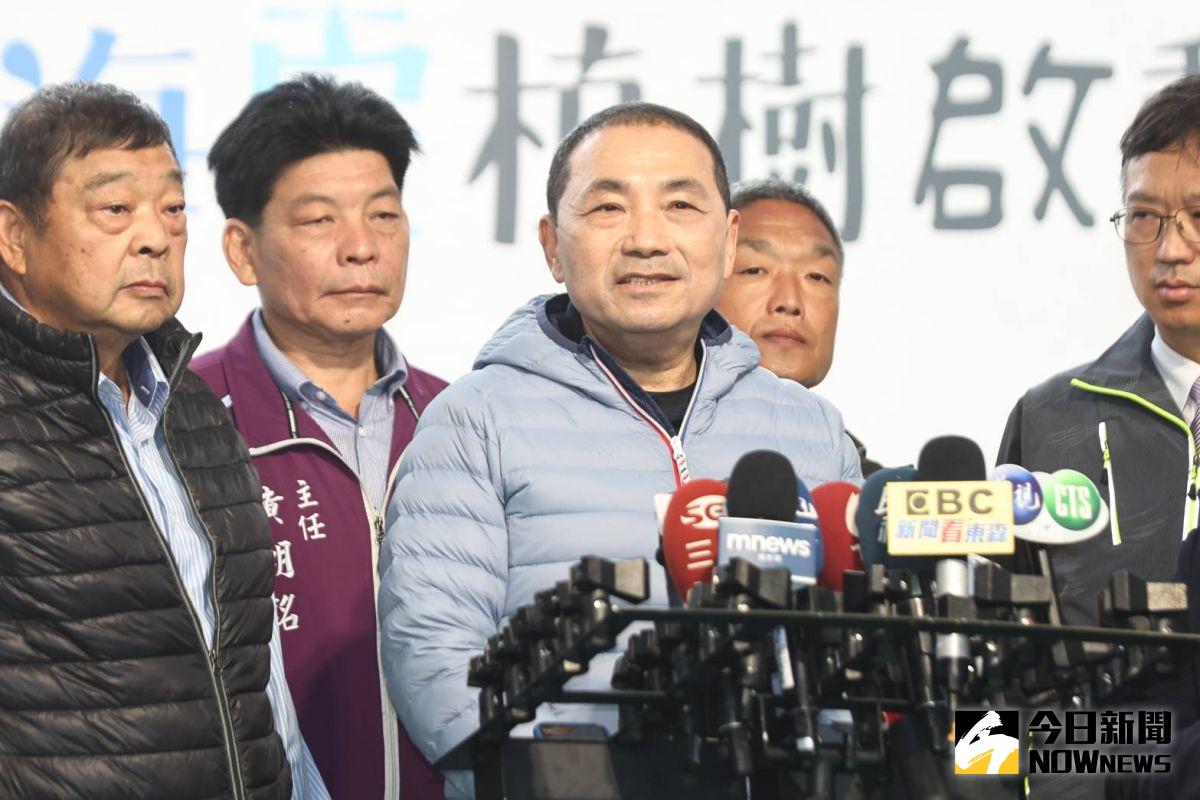 ▲侯友宜到貢寮龍門運動公園出席-陸海空植樹造林計畫活動，對於台宏斷交，表示遺憾82年情誼曲終人散。（圖 ／記者吳嘉億攝，2023.03.26）