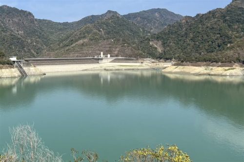 ▲曾文水庫26日的蓄水量大幅減少，台南市水利局曝原因。（水利署南區水資源局提供）