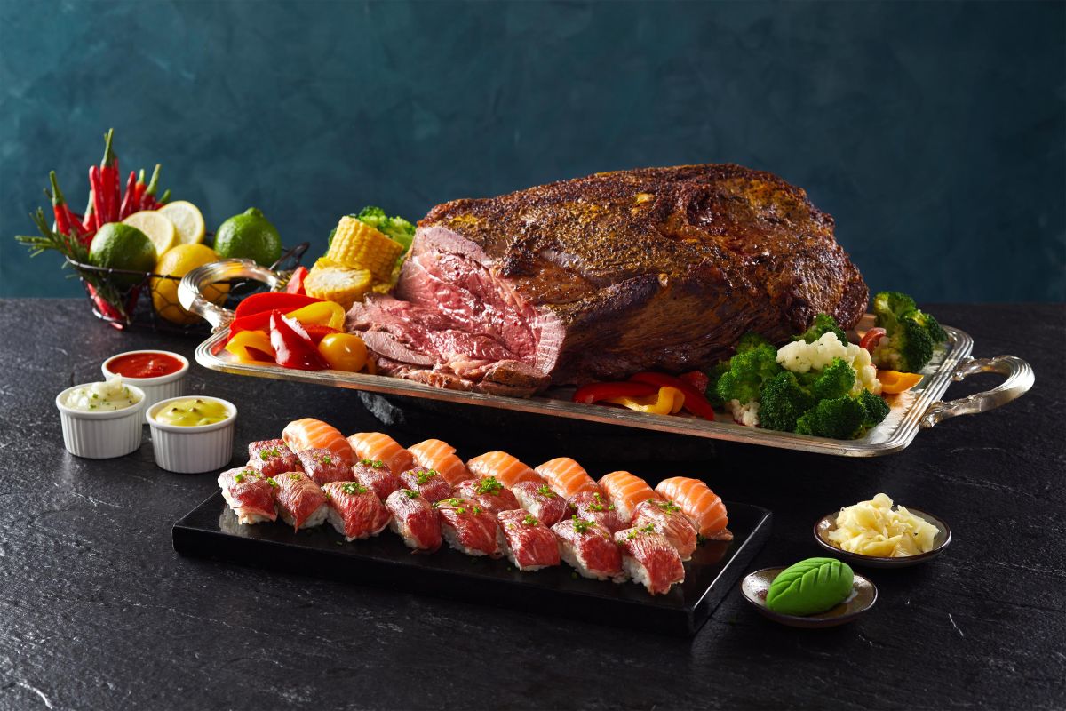 ▲針對普發6000，新北板橋50樓Café祭出「花6000賺3000」，另有美國和牛吃到飽千元有找。（圖／Mega50提供）