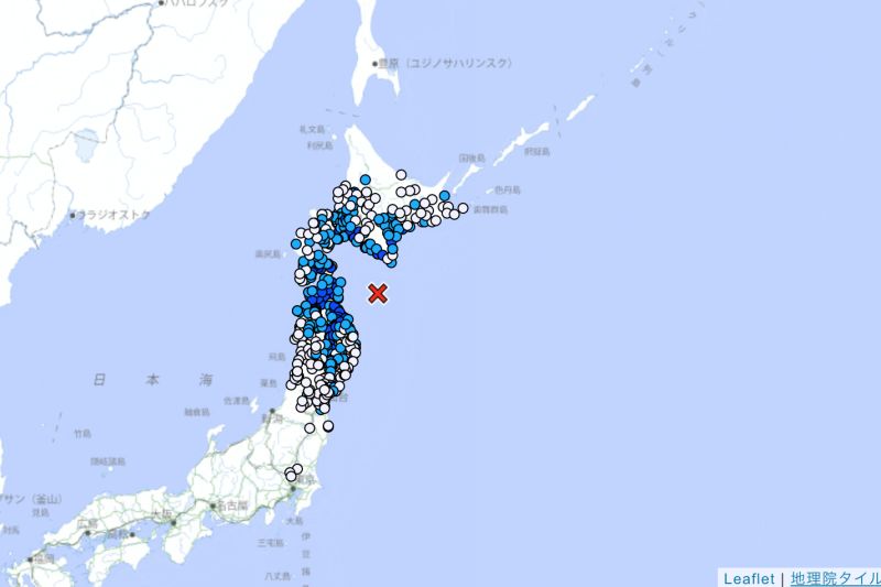 快訊／日本青森縣外海地震！規模6.1　沒有海嘯風險