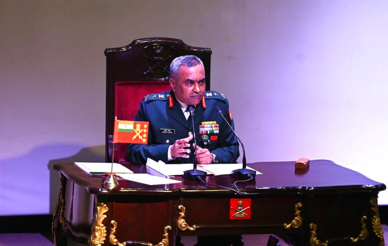 ▲印度陸軍參謀長潘德（Manoj Pande）在一場討論中國崛起的座談會上，抨擊中國「強權即真理」的國際秩序觀，且罕見三度提及台灣。（圖／美聯社／達志影像）