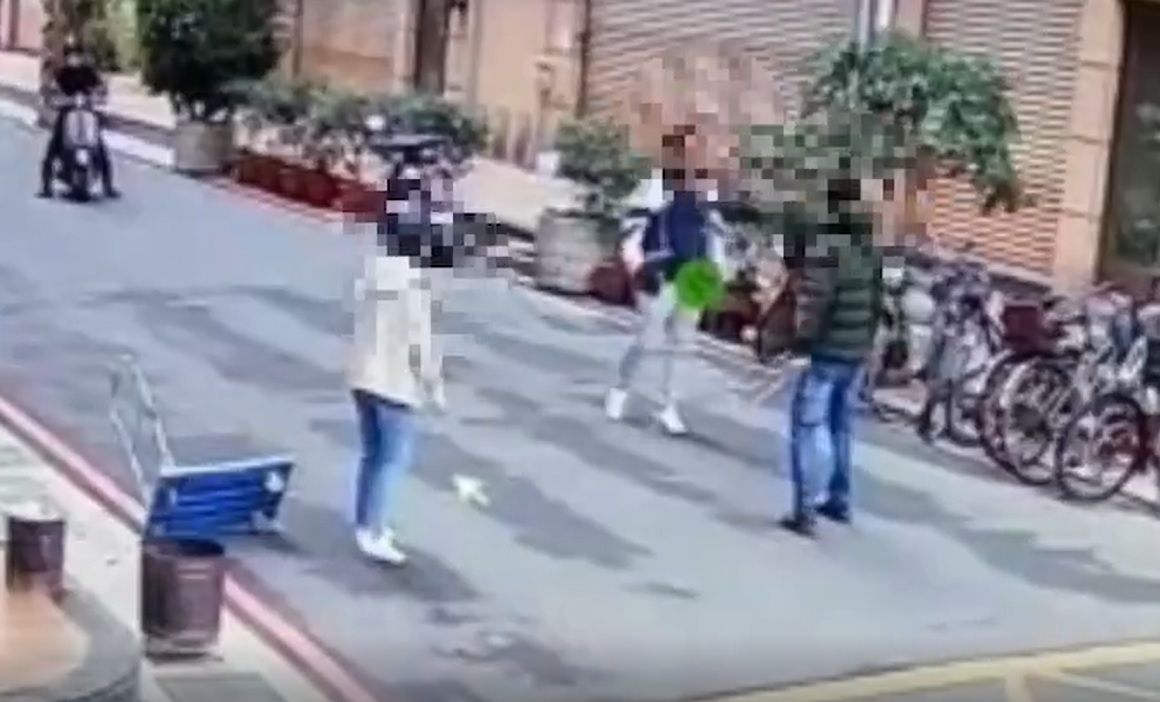 ▲柯男看到胞姊其男友林姓男子（50歲）返回住家社區，懷疑2人偷竊家中財物，隨即騎車追上理論，雙方發生扭打衝突。（圖／翻攝畫面） 