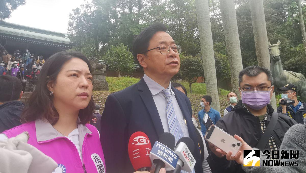 ▲針對盧紀燁請辭，市府失去一位人才，張善政回答，「的確是可惜，不過他犯這個過錯，我想也是很遺憾的事情，也必須做一個處置」。（圖／記者李春台攝，2023.03.29）