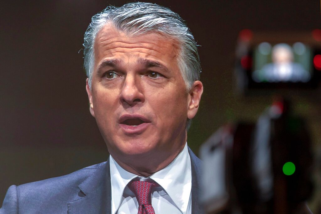 ▲瑞士銀行（UBS）集團29日宣布重新聘請前CEO安思杰（Sergio Ermotti）回鍋任職，將主導瑞士信貸併購案的後續事宜。資料照片。（圖／美聯社／達志影像）