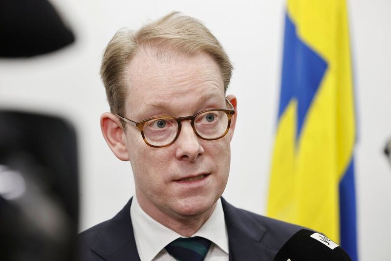 ▲瑞典外交部今天表示，瑞典與土耳其外長將會「儘快」會面，討論瑞典加入北大西洋公約組織（NATO）的申請案。圖為瑞典外交部長比爾史特龍（Tobias Billstrom）。（圖／美聯社／達志影像）