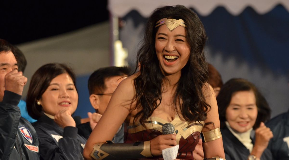 ▲許淑華當年的女超人造型，讓人印象深刻。（圖／翻攝許淑華臉書，2023.04.02）