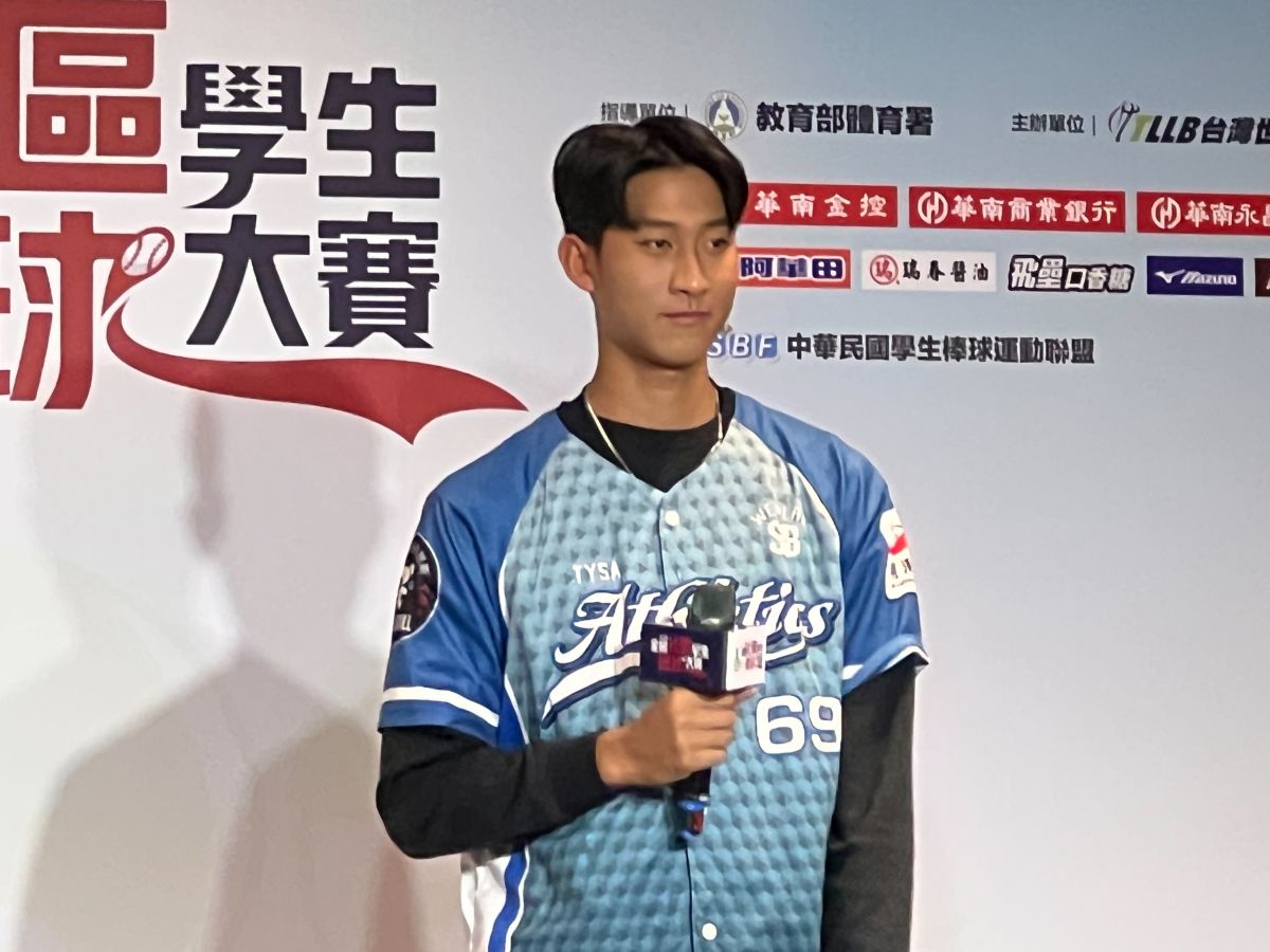 ▲在二月與美職運動家隊簽約的國立體大投手沙子宸，預計4月3日赴美（圖／記者簡名杉攝）