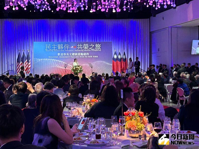 ▲蔡英文過境紐約出席僑宴,蕭美琴也出席致詞,獲得熱烈迴響。(圖/記者黃宣尹攝,2023.03.29)