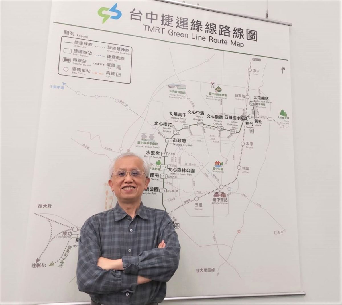 ▲台中捷運遭吊臂撞擊事故，導致1死10傷，中捷公司代理董事長林良泰今（12）日晚間請辭，並強調在中捷的階段性任務已完成，謝謝中捷、謝謝大家。(圖／中捷公司提供2023.3.30)