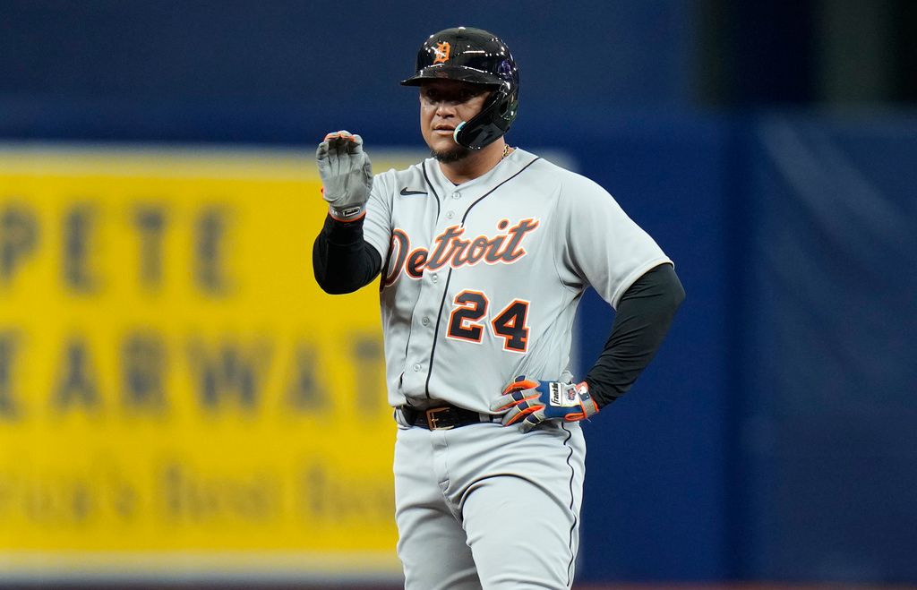 ▲老虎隊「虎王」Miguel Cabrera大聯盟安打數追平鈴木一朗（圖／美聯社／達志影像）