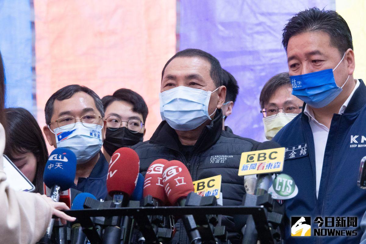 ▲對於六都施政百日好度度調查墊底，侯友宜受訪說市政成果市民有目共睹。（圖 ／記者吳嘉億攝，2023.04.01）