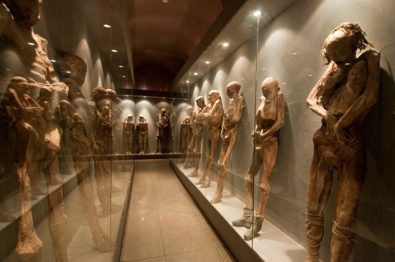 ▲有墨西哥專家指出，於瓜納華托博物館展示的木乃伊，可能會對遊客造成潛在的健康風險。（圖／美聯社／達志影像）