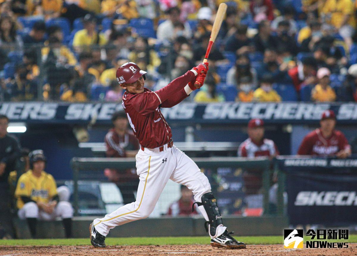 ▲樂天桃猿游擊手馬傑森，單場4打點新高，幫助樂天擊敗中信兄弟，晉級季後賽。（圖／記者葉政勳攝）